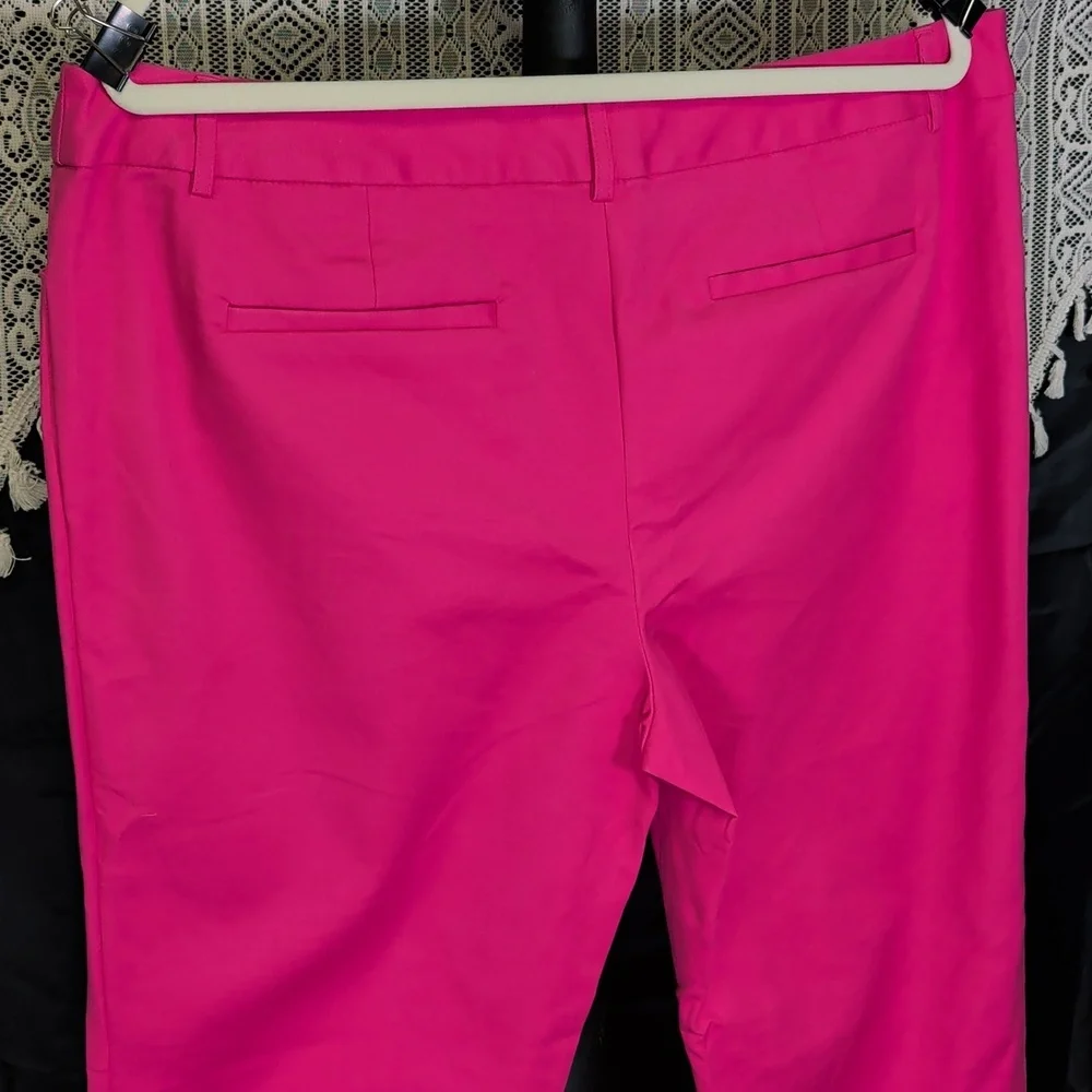 Liz Claiborne 16 Ankle Pants Ladies Pink Emma - Picture 4 of 12
